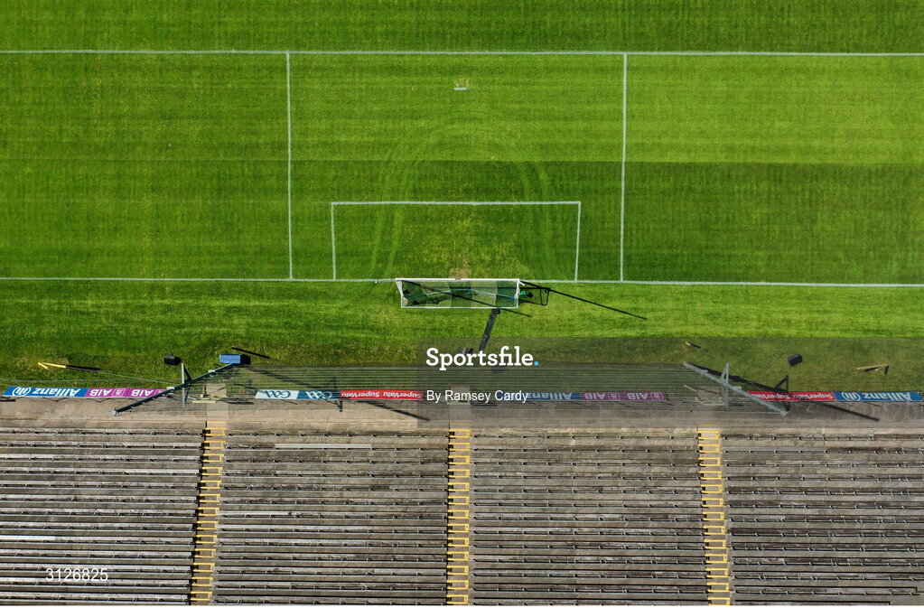 10 May 2025; A general view before the Ulster GAA Football Senior Championship final match between Armagh and Donegal at St Tiernach's Park in Clones, Monaghan. Photo by Ramsey Cardy/Sportsfile