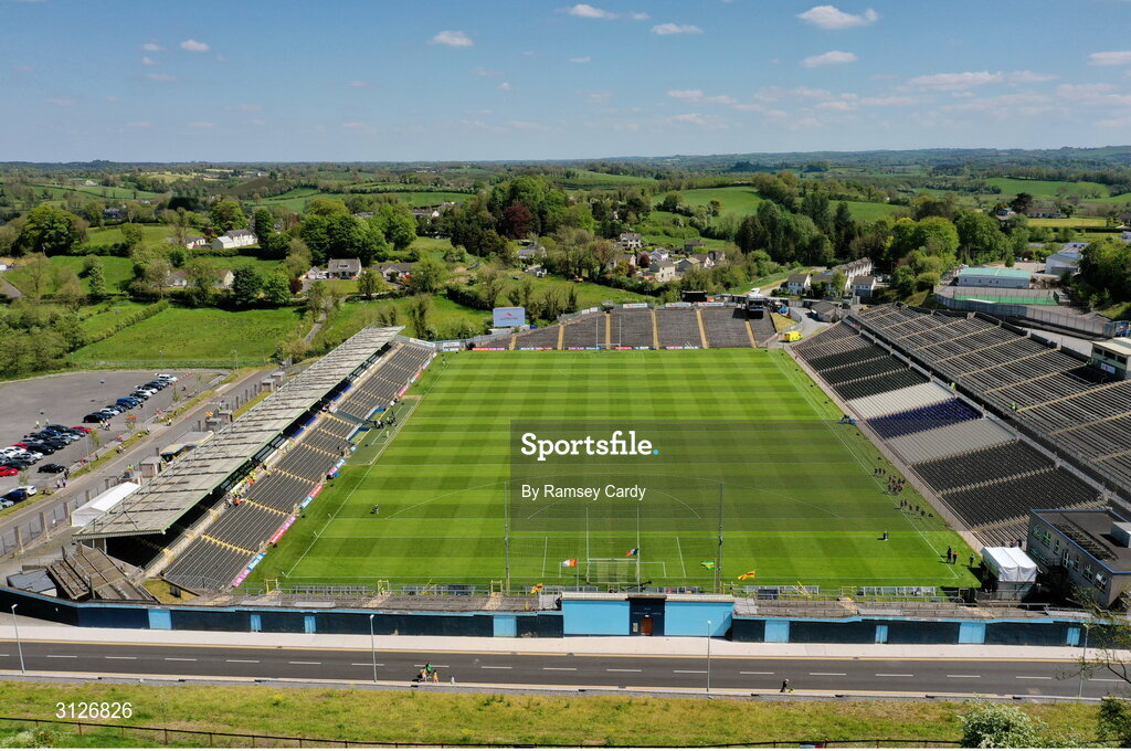 10 May 2025; A general view before the Ulster GAA Football Senior Championship final match between Armagh and Donegal at St Tiernach's Park in Clones, Monaghan. Photo by Ramsey Cardy/Sportsfile