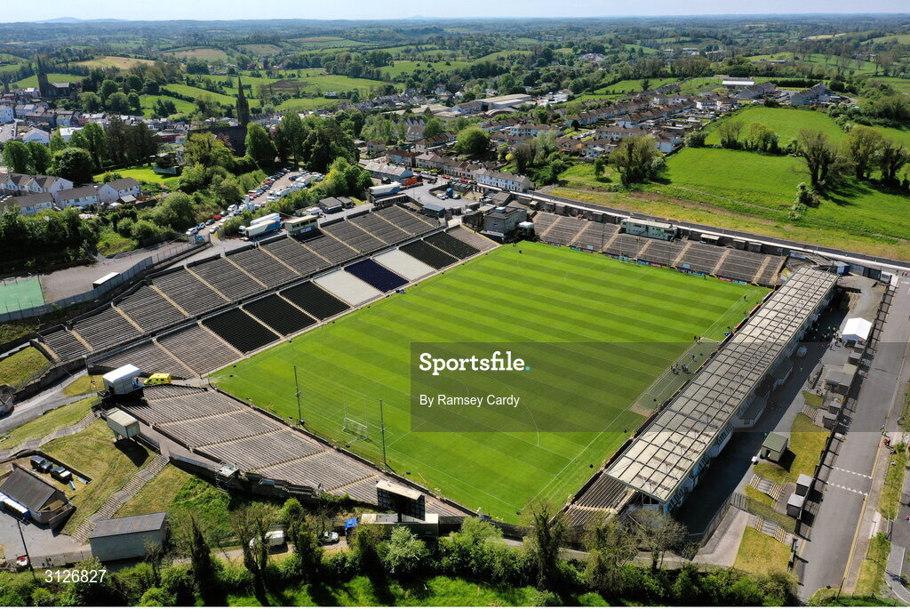 10 May 2025; A general view before the Ulster GAA Football Senior Championship final match between Armagh and Donegal at St Tiernach's Park in Clones, Monaghan. Photo by Ramsey Cardy/Sportsfile