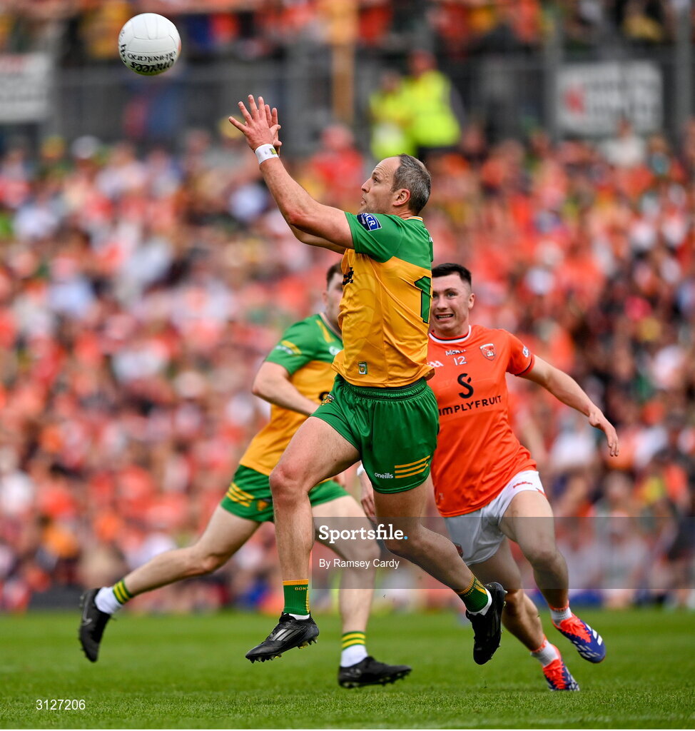 10 May 2025; Michael Murphy of Donegal during the Ulster GAA Football Senior Championship final match between Armagh and Donegal at St Tiernach's Park in Clones, Monaghan. Photo by Ramsey Cardy/Sportsfile