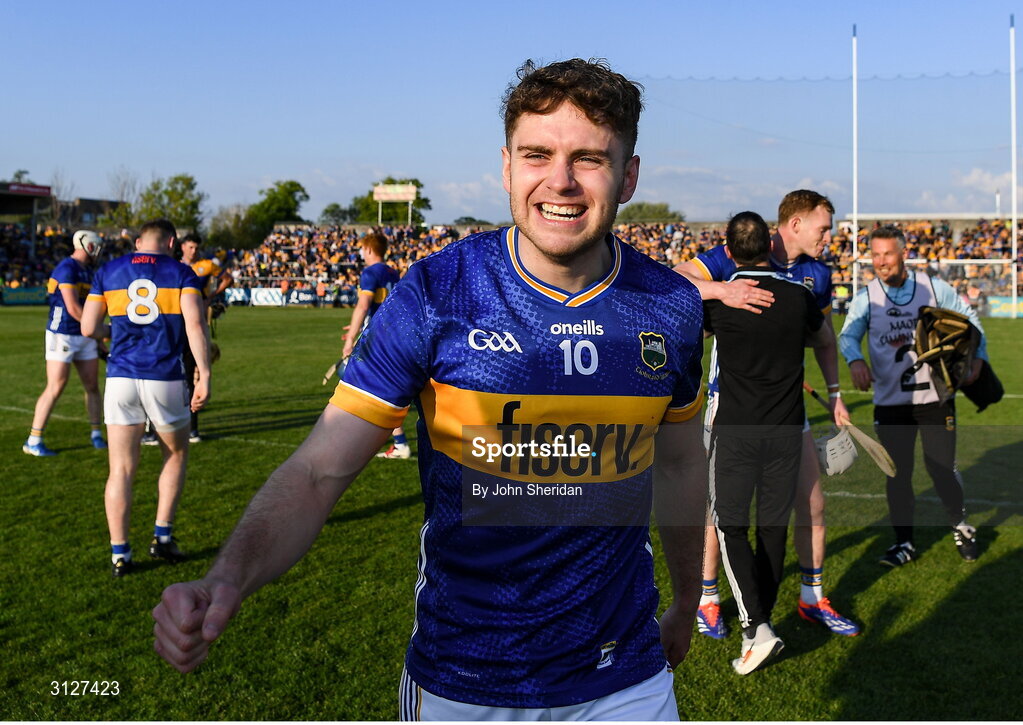 10 May 2025; Conor Stakelum of Tipperary after the Munster GAA Hurling Senior Championship Round 3 match between Clare and Tipperary at Zimmer Biomet Páirc Chíosóg in Ennis, Clare. Photo by John Sheridan/Sportsfile