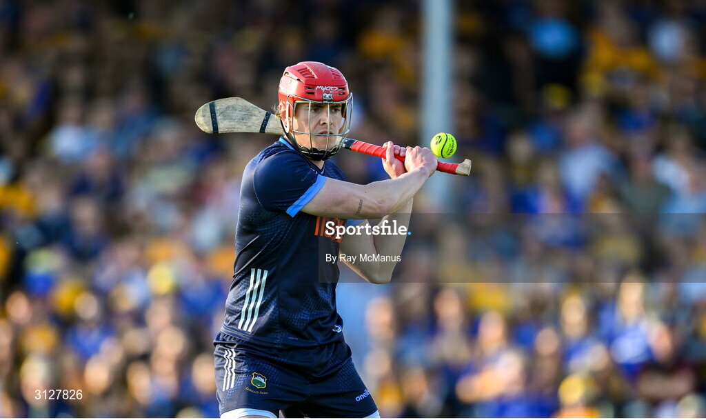 10 May 2025; Tipperary goalkeeper Rhys Shelly during the Munster GAA Hurling Senior Championship Round 3 match between Clare and Tipperary at Zimmer Biomet Páirc Chíosóg in Ennis, Clare. Photo by Ray McManus/Sportsfile