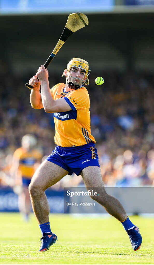 10 May 2025; Mark Rodgers of Clare during the Munster GAA Hurling Senior Championship Round 3 match between Clare and Tipperary at Zimmer Biomet Páirc Chíosóg in Ennis, Clare. Photo by Ray McManus/Sportsfile