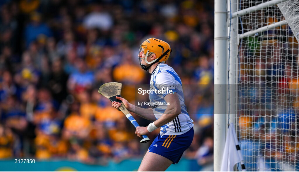 10 May 2025; Clare goalkeeper Eibhear Quilligan during the Munster GAA Hurling Senior Championship Round 3 match between Clare and Tipperary at Zimmer Biomet Páirc Chíosóg in Ennis, Clare. Photo by Ray McManus/Sportsfile