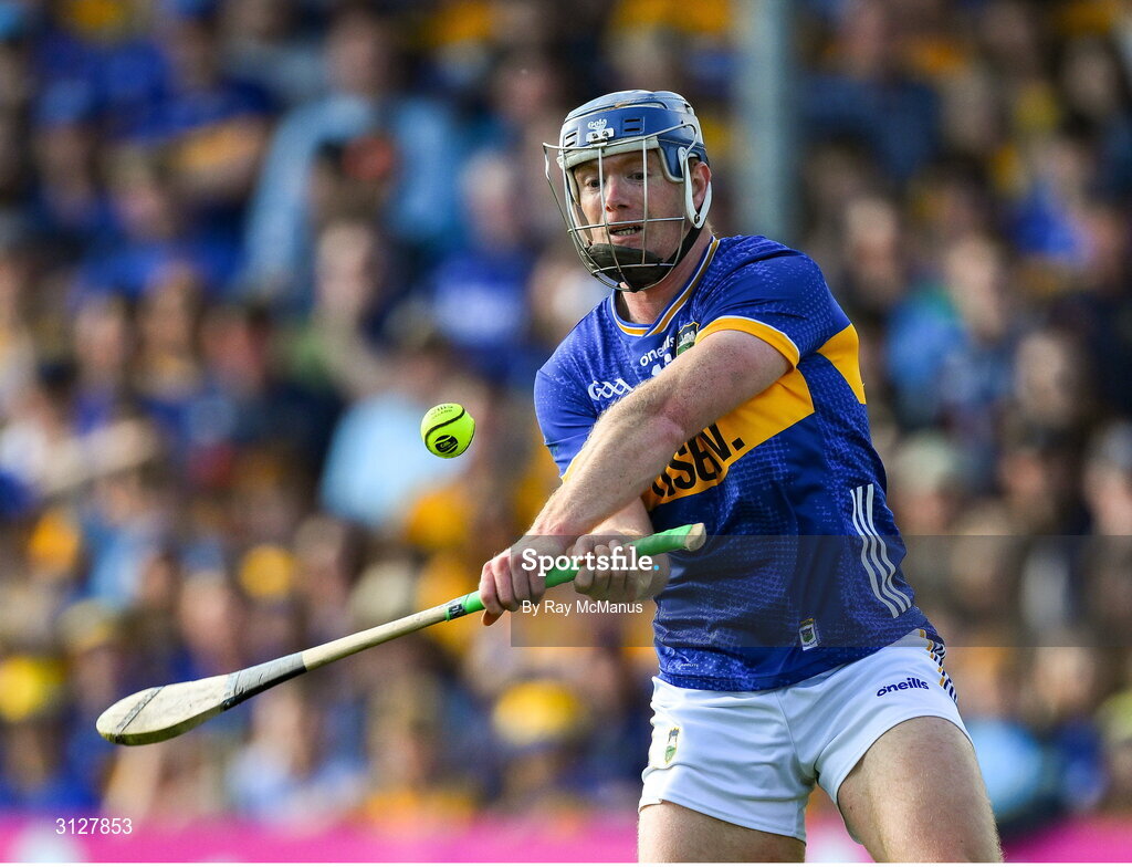 10 May 2025; Jason Forde of Tipperary during the Munster GAA Hurling Senior Championship Round 3 match between Clare and Tipperary at Zimmer Biomet Páirc Chíosóg in Ennis, Clare. Photo by Ray McManus/Sportsfile