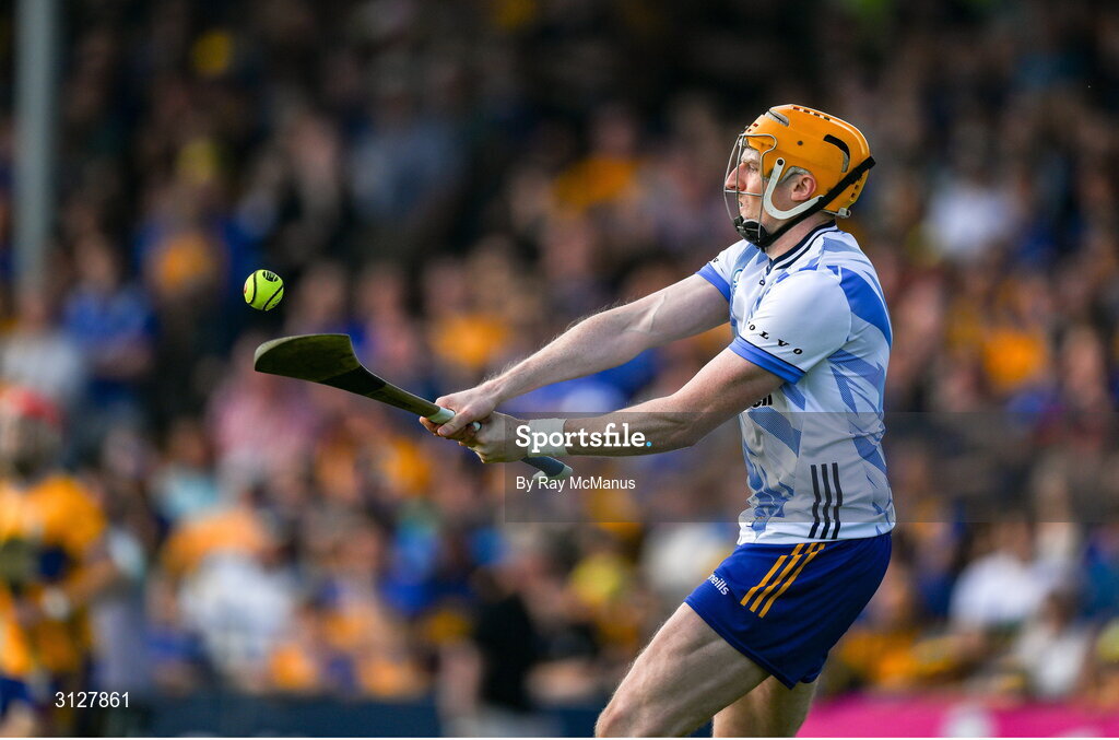 10 May 2025; Clare goalkeeper Eibhear Quilligan during the Munster GAA Hurling Senior Championship Round 3 match between Clare and Tipperary at Zimmer Biomet Páirc Chíosóg in Ennis, Clare. Photo by Ray McManus/Sportsfile