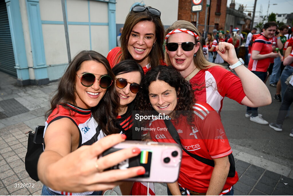 11 May 2025; Louth supporters before the Leinster GAA Football Senior Championship final match between Louth and Meath at Croke Park in Dublin. Photo by Ramsey Cardy/Sportsfile