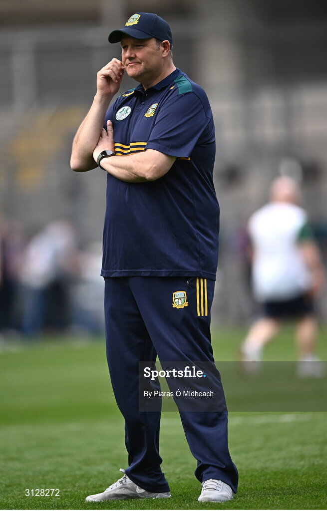 11 May 2025; Meath manager Robbie Brennnan before the Leinster GAA Football Senior Championship final match between Louth and Meath at Croke Park in Dublin. Photo by Piaras Ó Mídheach/Sportsfile