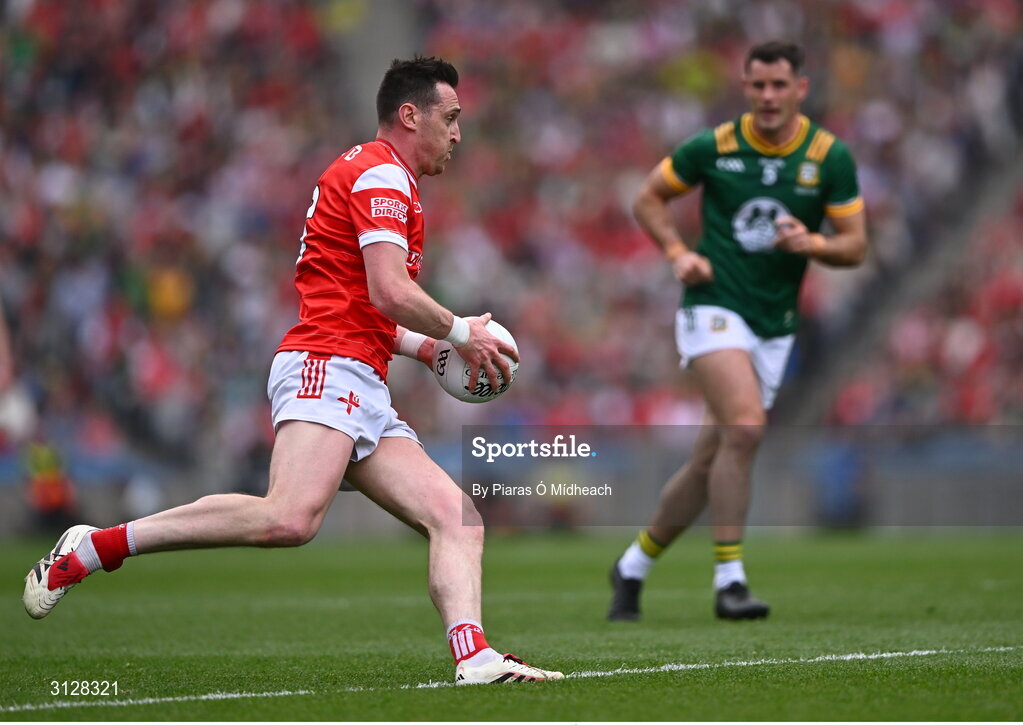 11 May 2025; Tommy Durnin of Louth during the Leinster GAA Football Senior Championship final match between Louth and Meath at Croke Park in Dublin. Photo by Piaras Ó Mídheach/Sportsfile