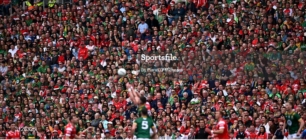 11 May 2025; A general view of spectators during the Leinster GAA Football Senior Championship final match between Louth and Meath at Croke Park in Dublin. Photo by Piaras Ó Mídheach/Sportsfile