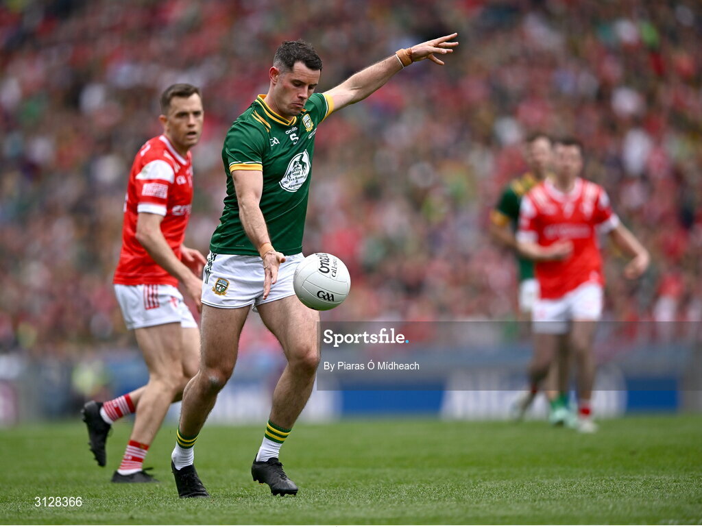 11 May 2025; Donal Keogan of Meath during the Leinster GAA Football Senior Championship final match between Louth and Meath at Croke Park in Dublin. Photo by Piaras Ó Mídheach/Sportsfile