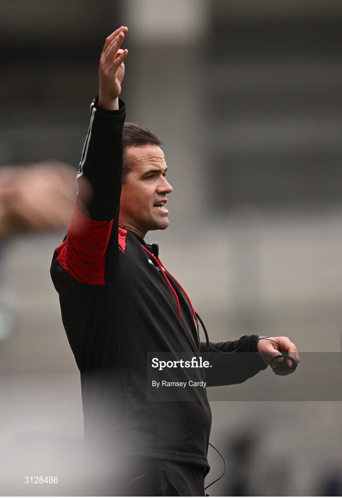 11 May 2025; Louth manager Ger Brennan during the Leinster GAA Football Senior Championship final match between Louth and Meath at Croke Park in Dublin. Photo by Ramsey Cardy/Sportsfile