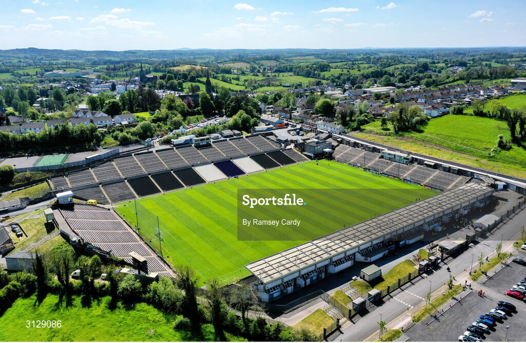 10 May 2025; A general view before the Ulster GAA Football Senior Championship final match between Armagh and Donegal at St Tiernach's Park in Clones, Monaghan. Photo by Ramsey Cardy/Sportsfile