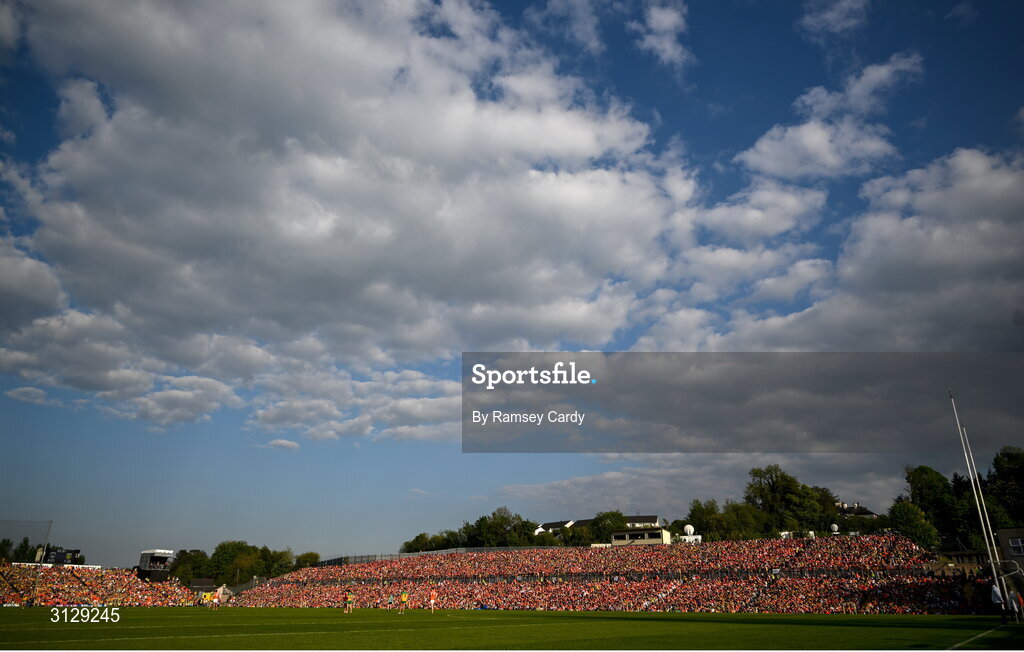 10 May 2025; A general view during the Ulster GAA Football Senior Championship final match between Armagh and Donegal at St Tiernach's Park in Clones, Monaghan. Photo by Ramsey Cardy/Sportsfile