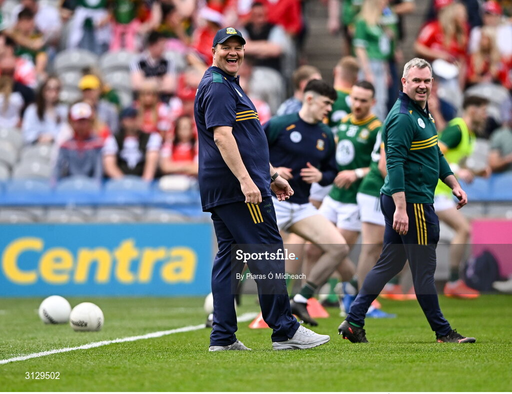 11 May 2025; Meath manager Robbie Brennnan before the Leinster GAA Football Senior Championship final match between Louth and Meath at Croke Park in Dublin. Photo by Piaras Ó Mídheach/Sportsfile