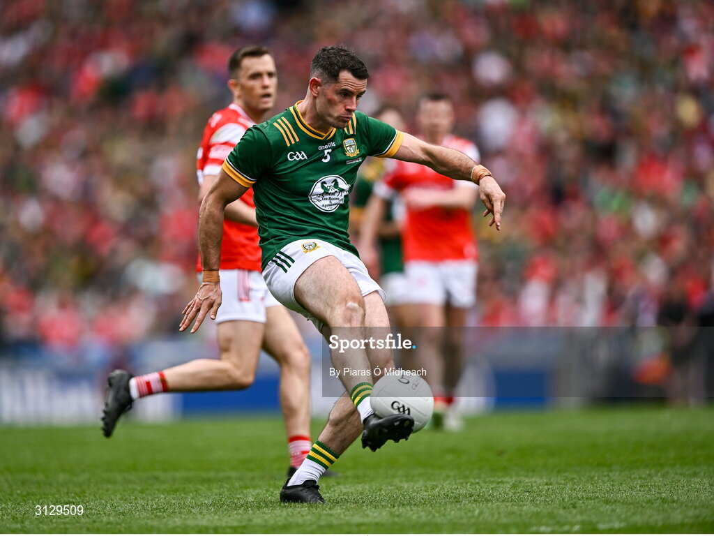11 May 2025; Donal Keogan of Meath during the Leinster GAA Football Senior Championship final match between Louth and Meath at Croke Park in Dublin. Photo by Piaras Ó Mídheach/Sportsfile