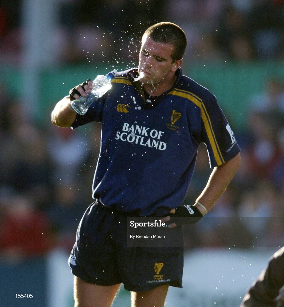 11 September 2004; Shane Jennings, Leinster. Celtic League 2004-2005, Ulster v Leinster, Ravenhill Park, Belfast. Picture credit; Brendan Moran / SPORTSFILE