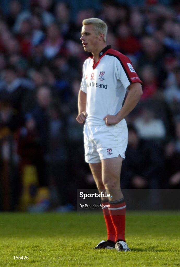 11 September 2004; Tommy Bowe, Ulster. Celtic League 2004-2005, Ulster v Leinster, Ravenhill Park, Belfast. Picture credit; Brendan Moran / SPORTSFILE