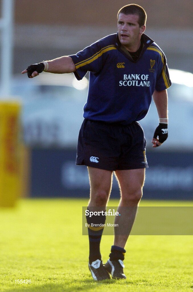 11 September 2004; Shane Jennings, Leinster. Celtic League 2004-2005, Ulster v Leinster, Ravenhill Park, Belfast. Picture credit; Brendan Moran / SPORTSFILE