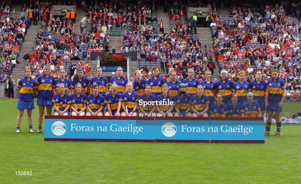 19 September 2004; Tipperary squad. Foras na Gaeilge Senior Camogie Championship All-Ireland Final, Tipperary v Cork, Croke Park, Dublin. Picture credit; Pat Murphy / SPORTSFILE