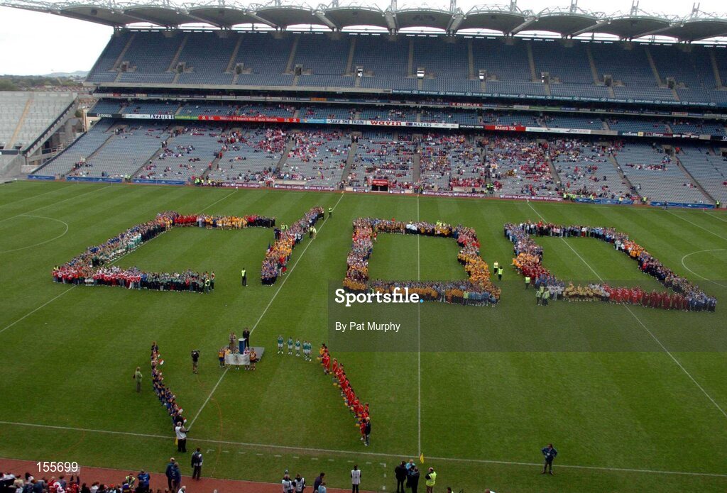 19 September 2004; A general view of Croke park showing the C100 in honour of the centenury of the Camogie Association. Foras na Gaeilge Senior Camogie Championship All-Ireland Final, Tipperary v Cork, Croke Park, Dublin. Picture credit; Pat Murphy / SPORTSFILE