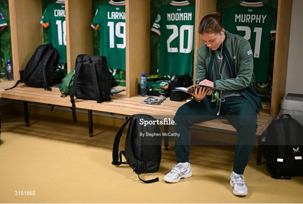 3 June 2025; Emily Murphy of Republic of Ireland before the UEFA Women's Nations League, League B match between Republic of Ireland and Slovenia at Páirc Uí Chaoimh in Cork. Photo by Stephen McCarthy/Sportsfile