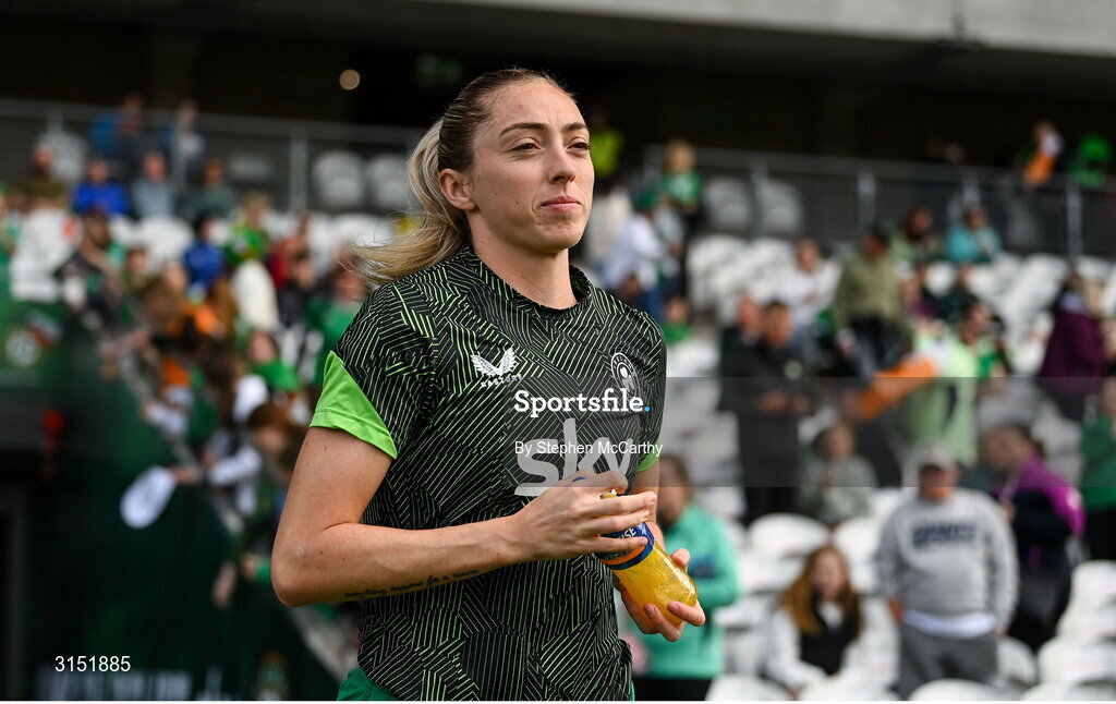3 June 2025; Megan Connolly of Republic of Ireland before the UEFA Women's Nations League, League B match between Republic of Ireland and Slovenia at Páirc Uí Chaoimh in Cork. Photo by Stephen McCarthy/Sportsfile