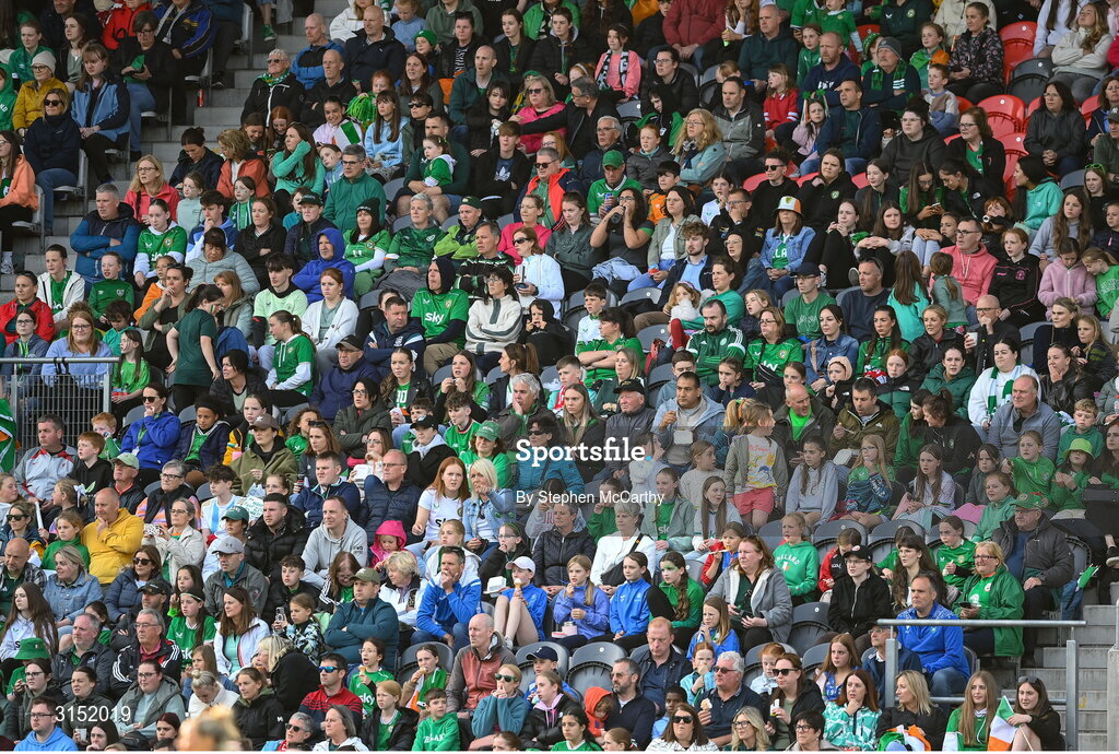 3 June 2025; Republic of Ireland supporters during the UEFA Women's Nations League, League B match between Republic of Ireland and Slovenia at Páirc Uí Chaoimh in Cork. Photo by Stephen McCarthy/Sportsfile