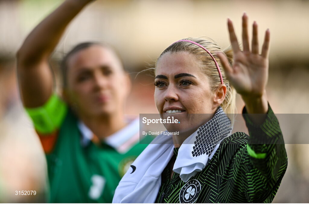 3 June 2025; Denise O'Sullivan of Republic of Ireland after the UEFA Women's Nations League, League B match between Republic of Ireland and Slovenia at Páirc Uí Chaoimh in Cork. Photo by David Fitzgerald/Sportsfile