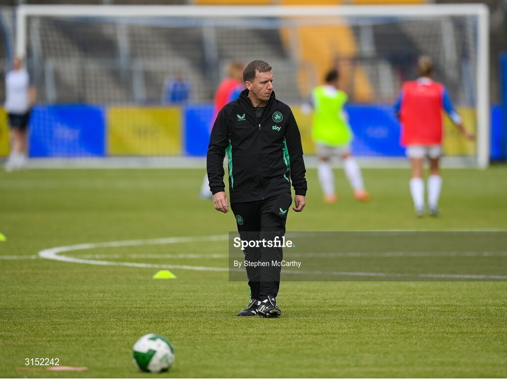 3 June 2025; Republic of Ireland equipment officer Barry Sanfey before the UEFA Women's Nations League, League B match between Republic of Ireland and Slovenia at Páirc Uí Chaoimh in Cork. Photo by Stephen McCarthy/Sportsfile
