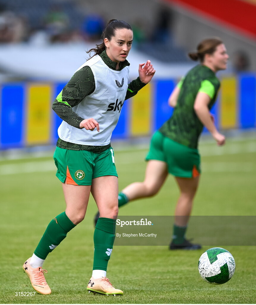 3 June 2025; Anna Patten of Republic of Ireland before the UEFA Women's Nations League, League B match between Republic of Ireland and Slovenia at Páirc Uí Chaoimh in Cork. Photo by Stephen McCarthy/Sportsfile