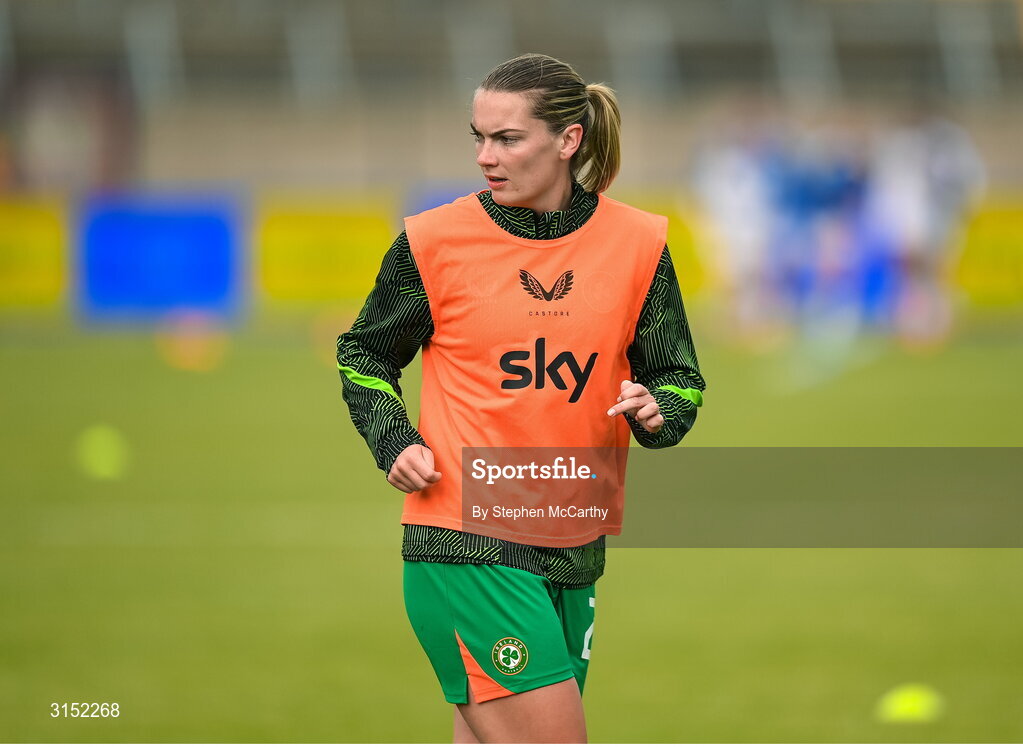 3 June 2025; Saoirse Noonan of Republic of Ireland before the UEFA Women's Nations League, League B match between Republic of Ireland and Slovenia at Páirc Uí Chaoimh in Cork. Photo by Stephen McCarthy/Sportsfile