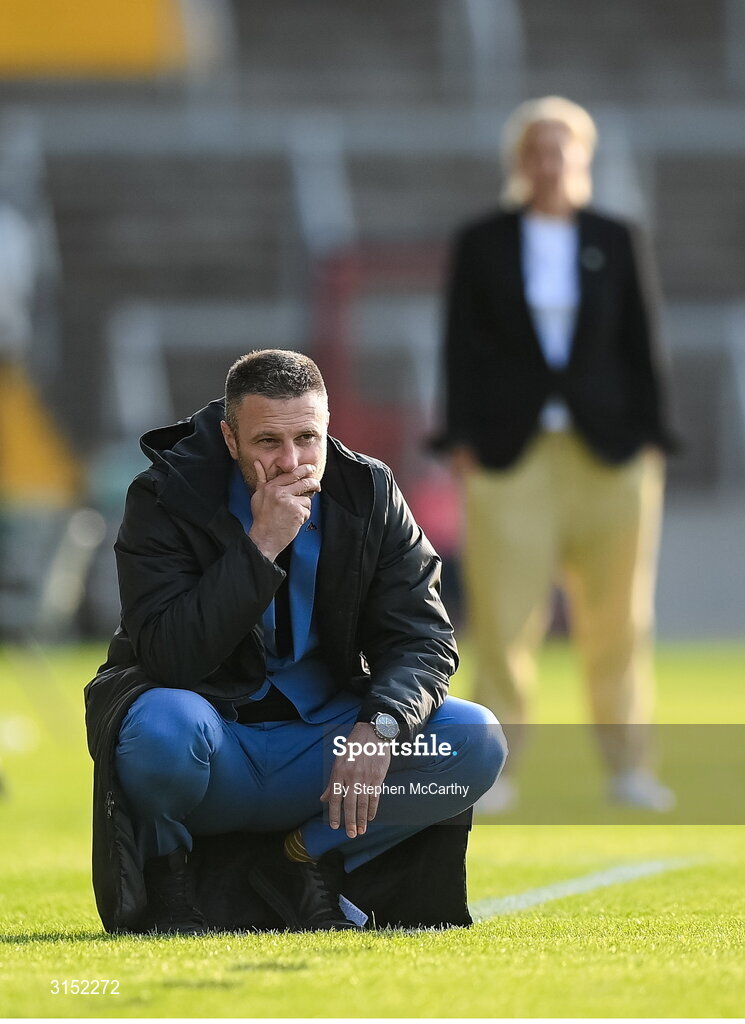 3 June 2025; Slovenia manager Saša Kolman during the UEFA Women's Nations League, League B match between Republic of Ireland and Slovenia at Páirc Uí Chaoimh in Cork. Photo by Stephen McCarthy/Sportsfile