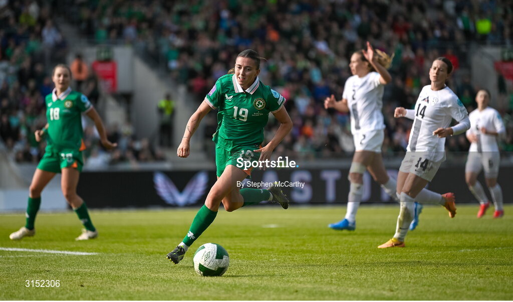 3 June 2025; Abbie Larkin of Republic of Ireland during the UEFA Women's Nations League, League B match between Republic of Ireland and Slovenia at Páirc Uí Chaoimh in Cork. Photo by Stephen McCarthy/Sportsfile