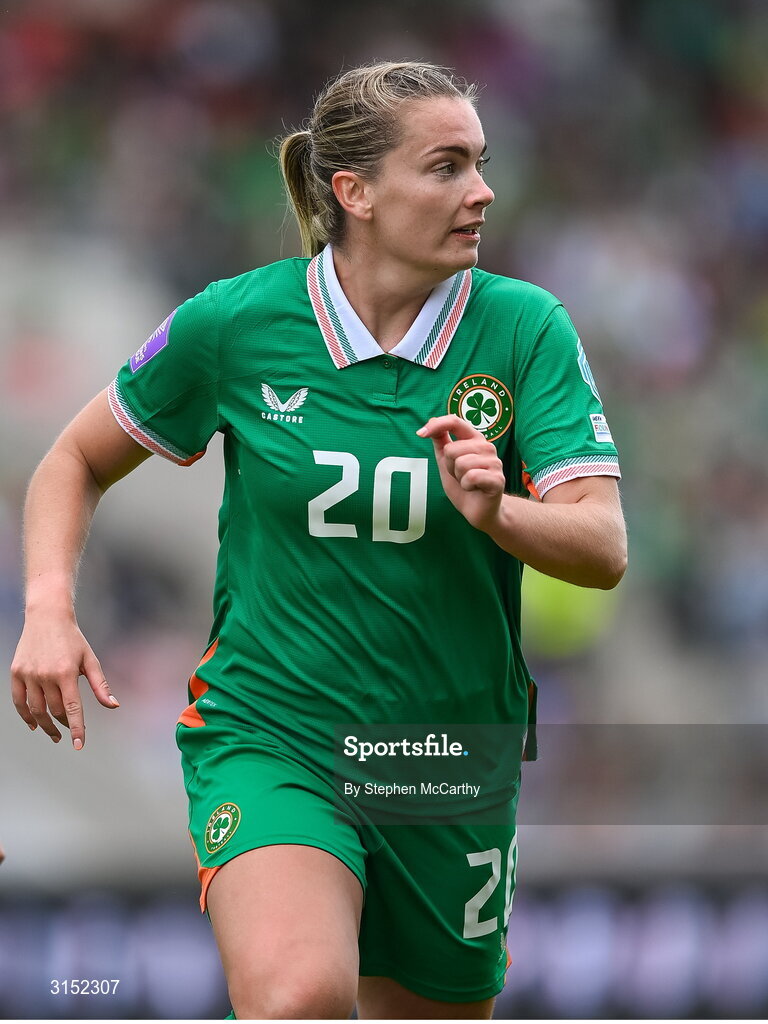 3 June 2025; Saoirse Noonan of Republic of Ireland during the UEFA Women's Nations League, League B match between Republic of Ireland and Slovenia at Páirc Uí Chaoimh in Cork. Photo by Stephen McCarthy/Sportsfile
