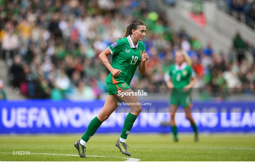 3 June 2025; Abbie Larkin of Republic of Ireland during the UEFA Women's Nations League, League B match between Republic of Ireland and Slovenia at Páirc Uí Chaoimh in Cork. Photo by Stephen McCarthy/Sportsfile