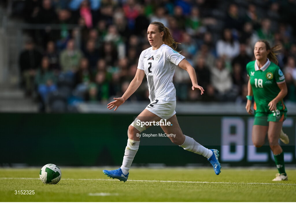 3 June 2025; Lana Golob of Slovenia during the UEFA Women's Nations League, League B match between Republic of Ireland and Slovenia at Páirc Uí Chaoimh in Cork. Photo by Stephen McCarthy/Sportsfile