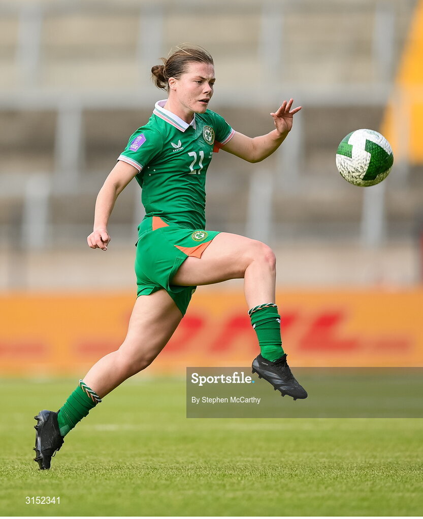 3 June 2025; Emily Murphy of Republic of Ireland during the UEFA Women's Nations League, League B match between Republic of Ireland and Slovenia at Páirc Uí Chaoimh in Cork. Photo by Stephen McCarthy/Sportsfile