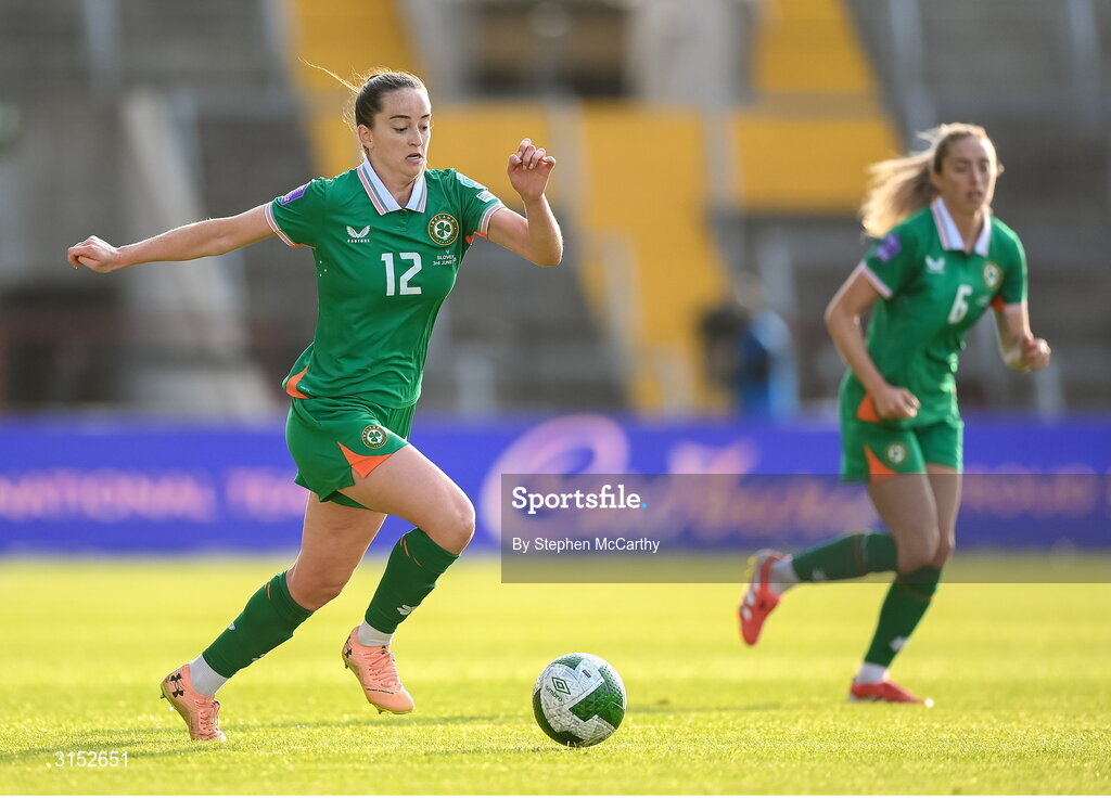 3 June 2025; Anna Patten of Republic of Ireland during the UEFA Women's Nations League, League B match between Republic of Ireland and Slovenia at Páirc Uí Chaoimh in Cork. Photo by Stephen McCarthy/Sportsfile