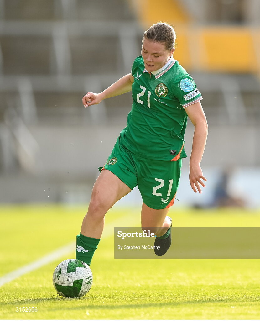 3 June 2025; Emily Murphy of Republic of Ireland during the UEFA Women's Nations League, League B match between Republic of Ireland and Slovenia at Páirc Uí Chaoimh in Cork. Photo by Stephen McCarthy/Sportsfile