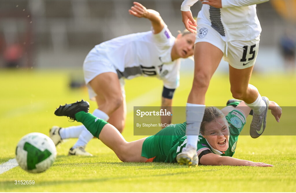 3 June 2025; Emily Murphy of Republic of Ireland during the UEFA Women's Nations League, League B match between Republic of Ireland and Slovenia at Páirc Uí Chaoimh in Cork. Photo by Stephen McCarthy/Sportsfile