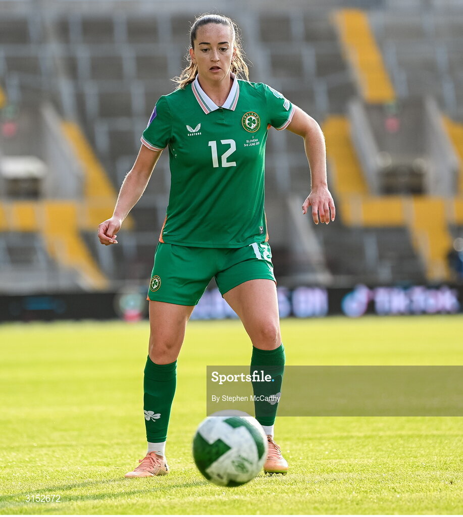 3 June 2025; Anna Patten of Republic of Ireland during the UEFA Women's Nations League, League B match between Republic of Ireland and Slovenia at Páirc Uí Chaoimh in Cork. Photo by Stephen McCarthy/Sportsfile