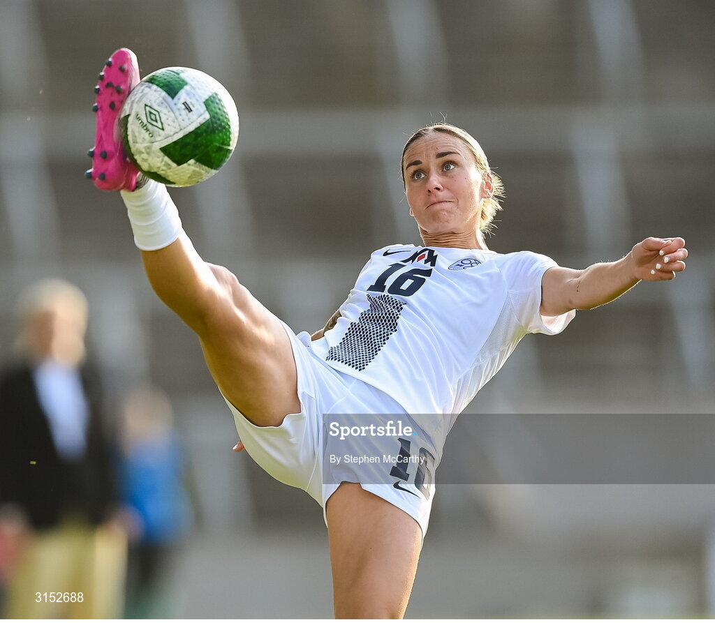 3 June 2025; Kaja Eržen of Slovenia during the UEFA Women's Nations League, League B match between Republic of Ireland and Slovenia at Páirc Uí Chaoimh in Cork. Photo by Stephen McCarthy/Sportsfile