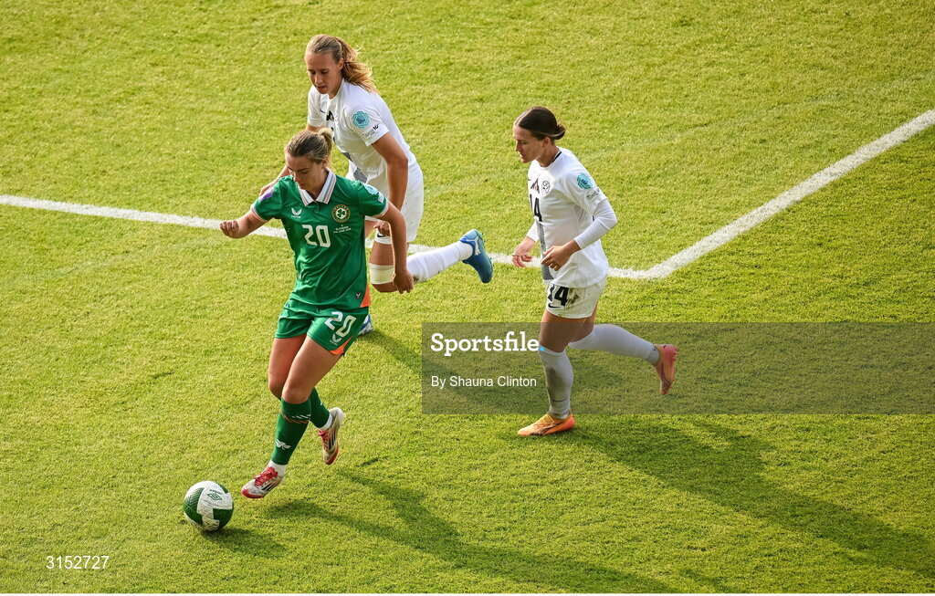 3 June 2025; Saoirse Noonan of Republic of Ireland during the UEFA Women's Nations League, League B match between Republic of Ireland and Slovenia at Páirc Uí Chaoimh in Cork. Photo by Shauna Clinton/Sportsfile