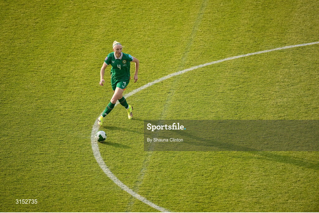 3 June 2025; Louise Quinn of Republic of Ireland during the UEFA Women's Nations League, League B match between Republic of Ireland and Slovenia at Páirc Uí Chaoimh in Cork. Photo by Shauna Clinton/Sportsfile