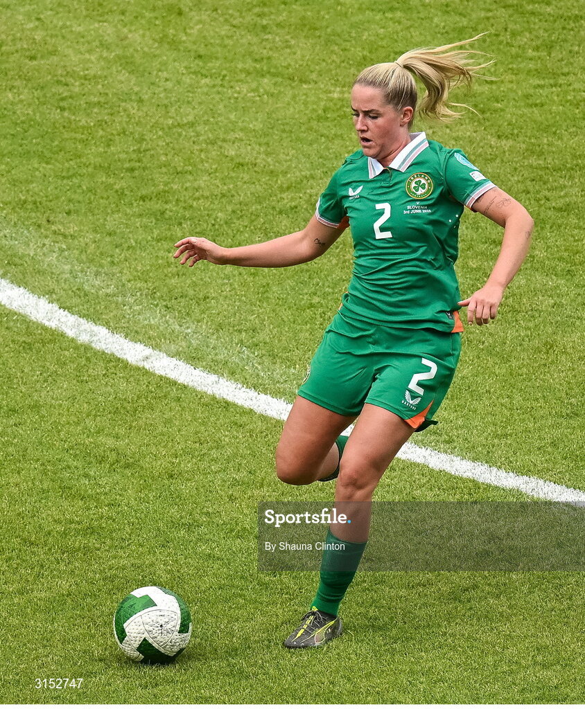 3 June 2025; Jessie Stapleton of Republic of Ireland during the UEFA Women's Nations League, League B match between Republic of Ireland and Slovenia at Páirc Uí Chaoimh in Cork. Photo by Shauna Clinton/Sportsfile