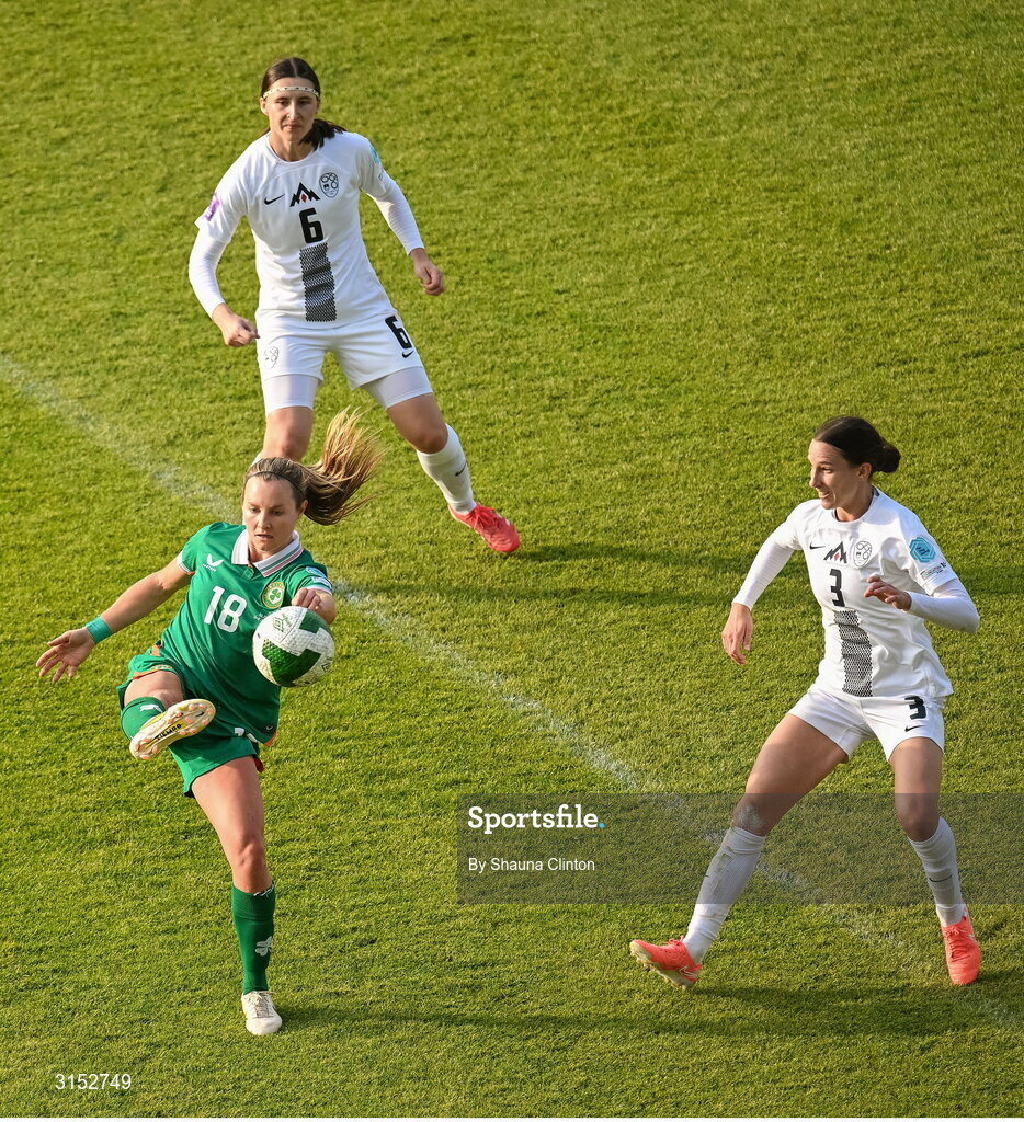 3 June 2025; Kyra Carusa of Republic of Ireland during the UEFA Women's Nations League, League B match between Republic of Ireland and Slovenia at Páirc Uí Chaoimh in Cork. Photo by Shauna Clinton/Sportsfile