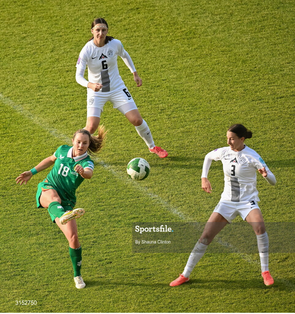 3 June 2025; Kyra Carusa of Republic of Ireland during the UEFA Women's Nations League, League B match between Republic of Ireland and Slovenia at Páirc Uí Chaoimh in Cork. Photo by Shauna Clinton/Sportsfile