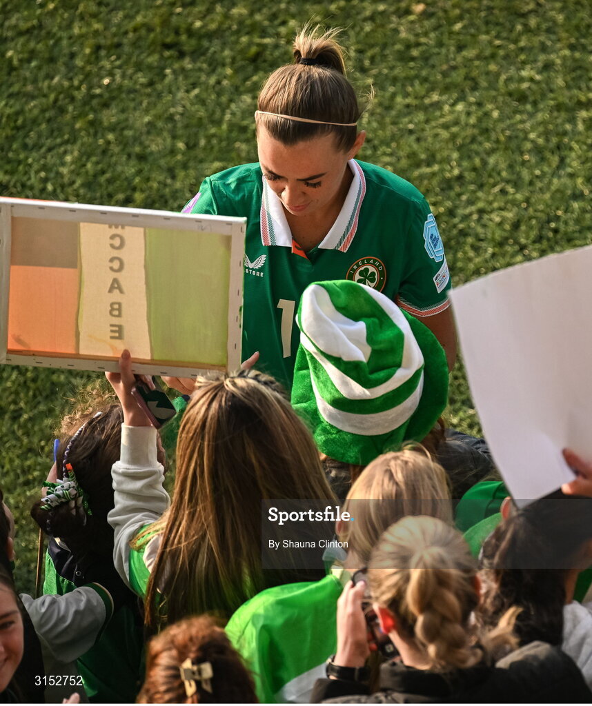 3 June 2025; Katie McCabe of Republic of Ireland after the UEFA Women's Nations League, League B match between Republic of Ireland and Slovenia at Páirc Uí Chaoimh in Cork. Photo by Shauna Clinton/Sportsfile