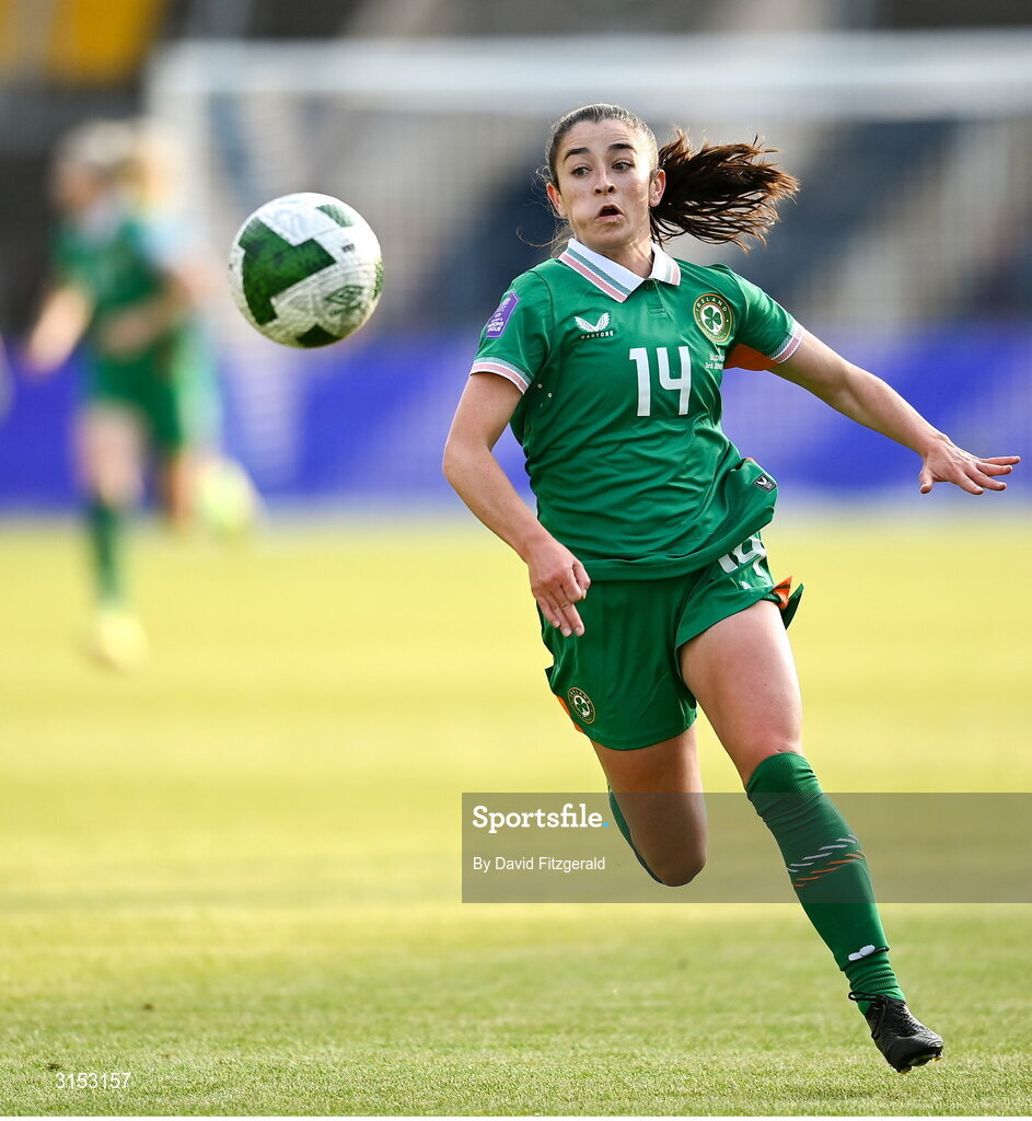 3 June 2025; Marissa Sheva of Republic of Ireland during the UEFA Women's Nations League, League B match between Republic of Ireland and Slovenia at Páirc Uí Chaoimh in Cork. Photo by David Fitzgerald/Sportsfile